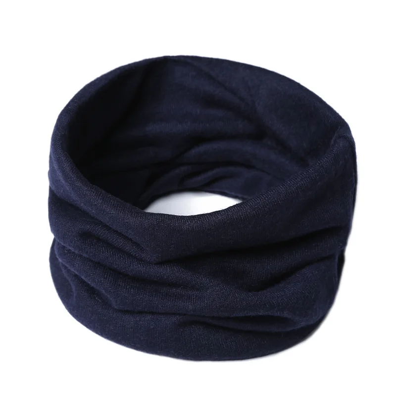 2024 Solid uomo donna fazzoletto da collo in maglia morbida autunno inverno maschera per il viso calda moda elastico collo alto anello sciarpa accessori