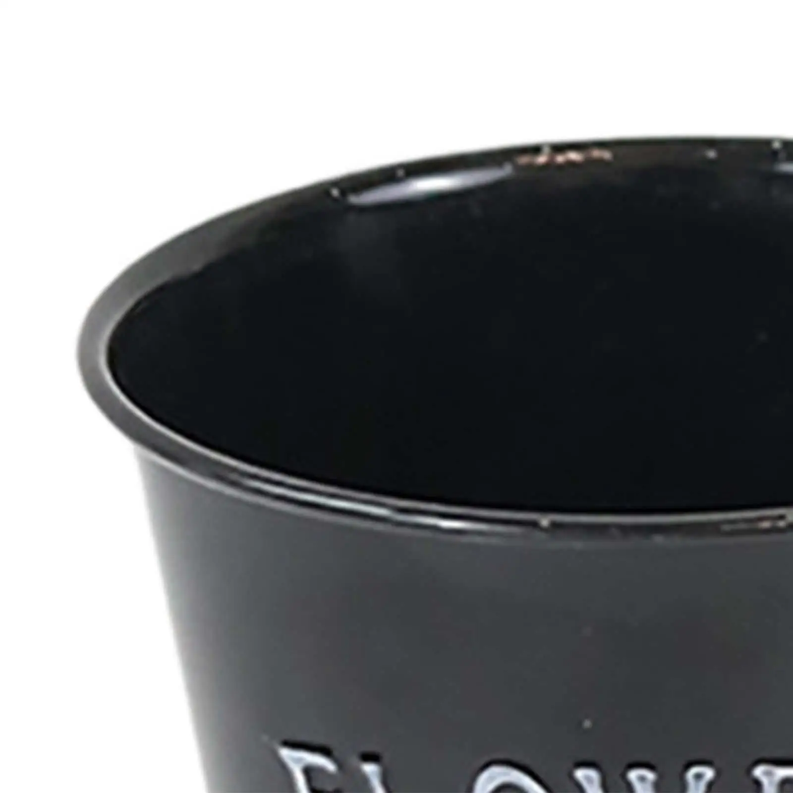 Garden Plant Flower Pot, 5.1 X 4.7 X 3.5 Inch, Rustic Desktop Storage Barrel for Plant Lovers, Smooth Surface