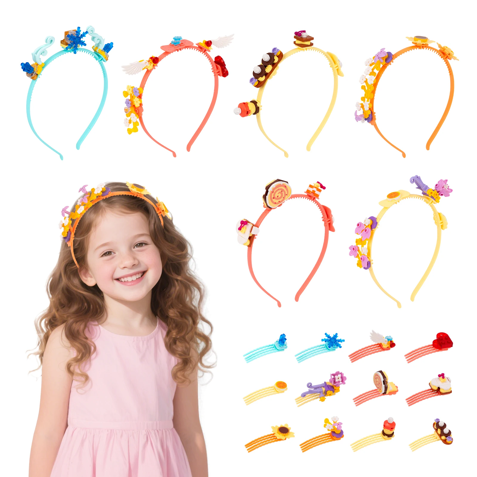 

6/23/30 шт., ювелирные изделия принцессы с героями мультфильмов, игрушки «сделай сам», аксессуары для девочек, игрушки, браслеты, заколки для волос, ожерелья, ролевые игры для девочек, игрушки для макияжа