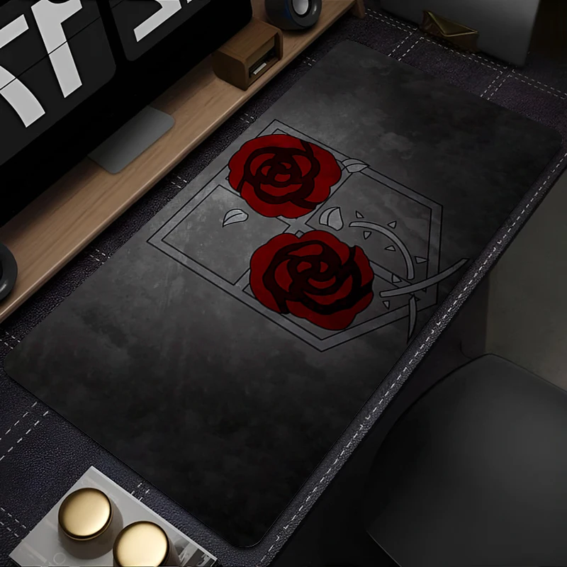 ملحقات الكمبيوتر، لوحة ماوس غير قابلة للانزلاق، سجادات ألعاب هجوم على لوحة ماوس Titan، لوحة مفاتيح مطاطية عالية الدقة، وسادة ماوس للكمبيوتر المحمول