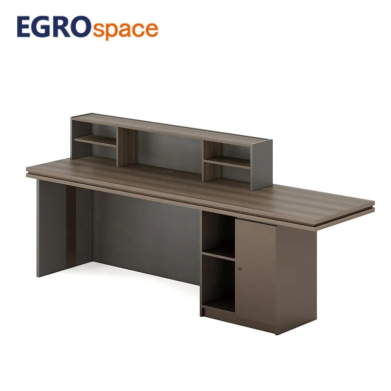 

Furniture Luxury Modern Desk Standard Size Office Design Reception Table