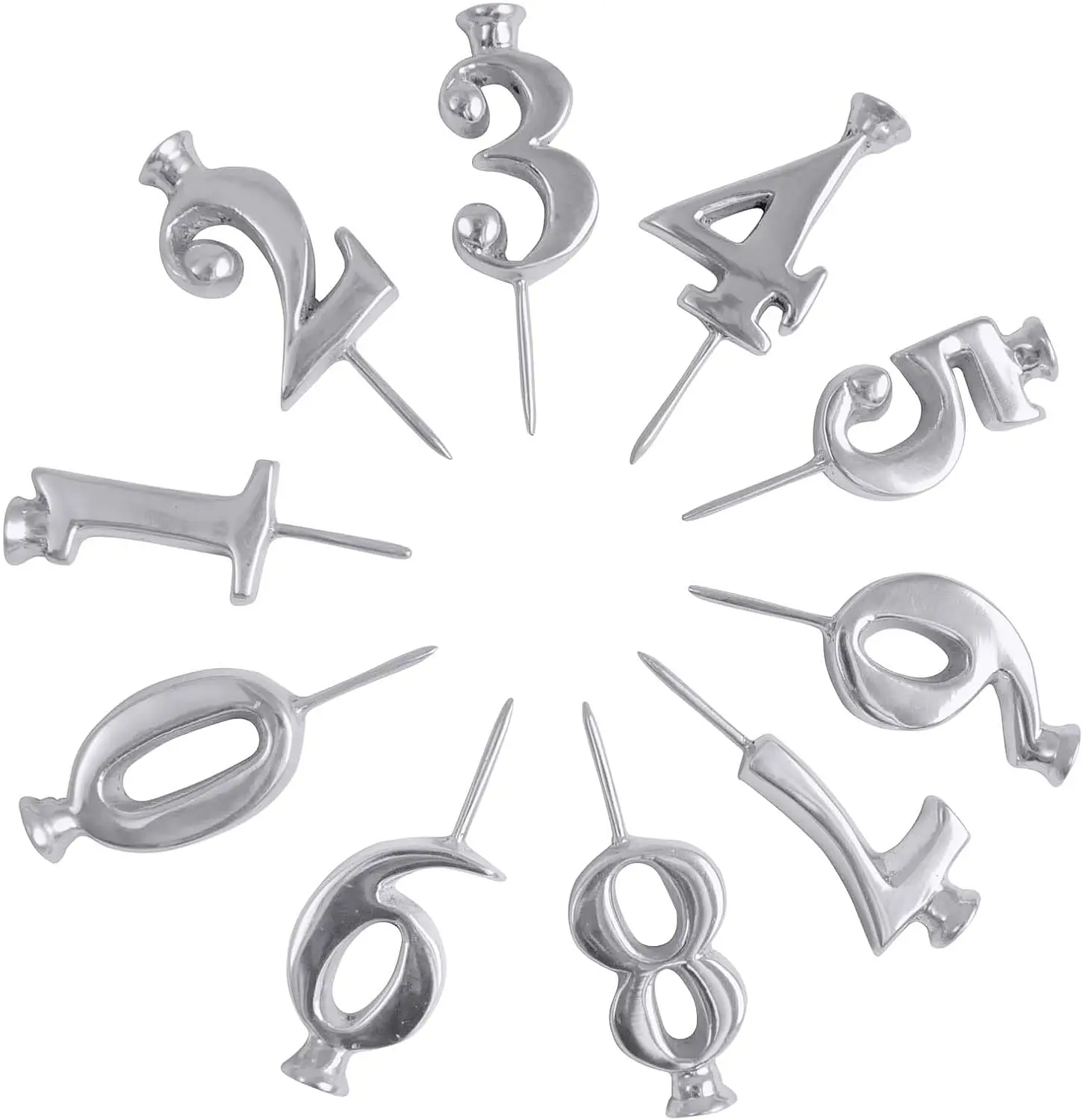 

Набор подсвечников для цифр | Серебро | Бриллантэ | Подарки | Подсвечники | Переработанный песочный гранулят | Ручная работа, сделано в Мексике