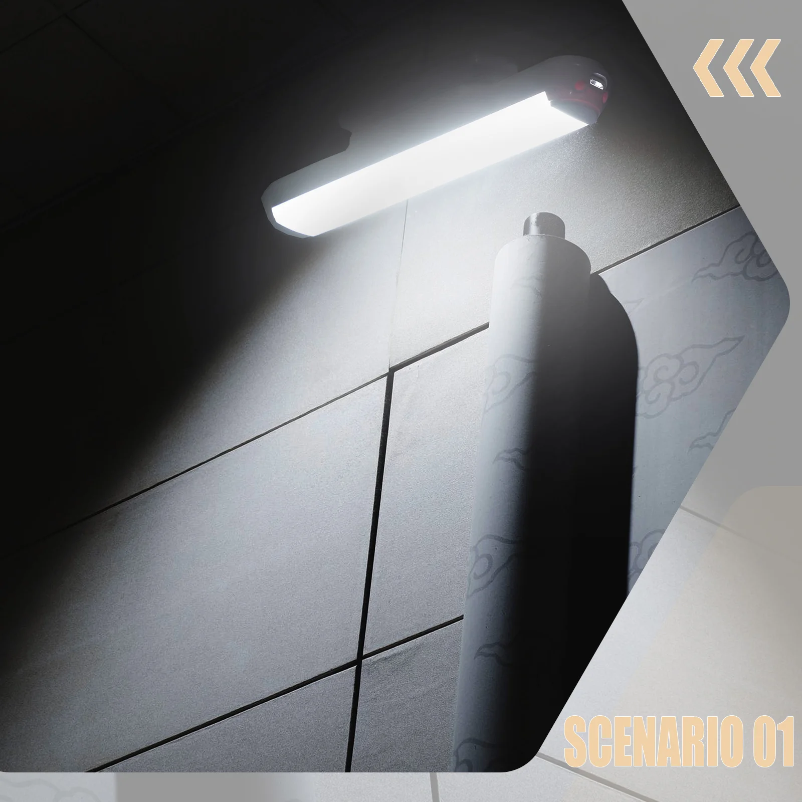 

1 set Usb Charging Makeup Mirror Light Portable Led Vanity Lamp For Bathroom Bedroom Travel Mirror Front