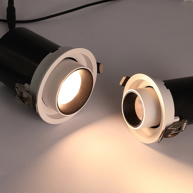 JOYINLED 7W / 10W Embeded Stretch Spotlight Round COB Concealed Retractable Ceiling Light Mall Clothing Store Led Spotlight