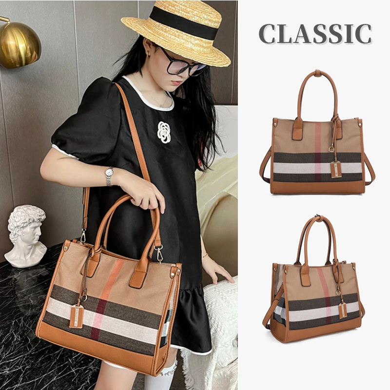 New Luxury Designer Leather Tote Bags Fashion Women Handbags Large Shoulder Bag Casual Lady Large Capacity Shopping Bag