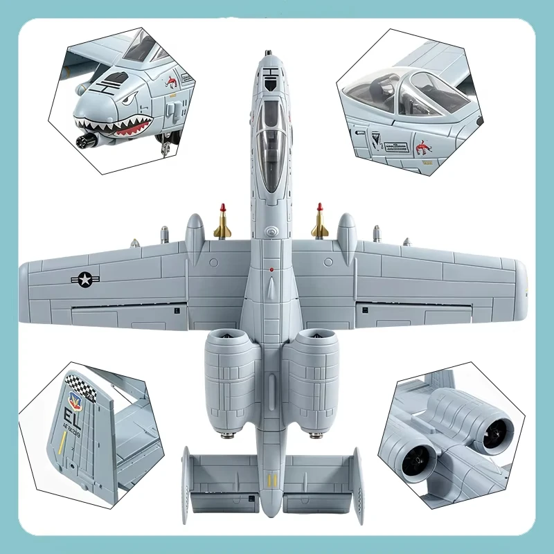 QF016 4CH RC Fighter Jet Fixed-Wing EPP Foam Glider Thunderbolt-Style with 6-Axis Gyro RTF