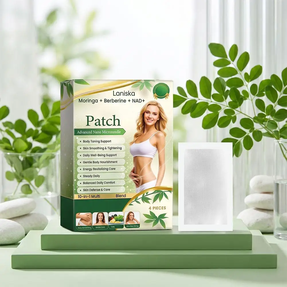 Nano Microneedle Patch Natural Herbal Body Firming Sticker Berberine x NAD+ Weight Management All Skin Types Daily Use