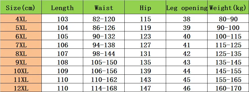 Calça longa ao ar livre grande masculina, primavera, outono, 170kg