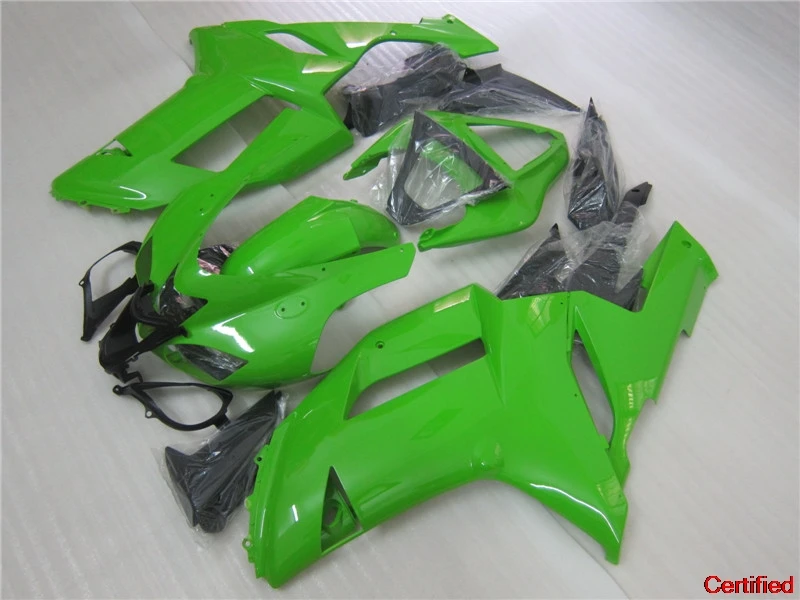 

New 100% fit fairing kit for Kawasaki ZX6R 2007 2008 fairings ZX-6R 07 08 Ninja 636 green black set
