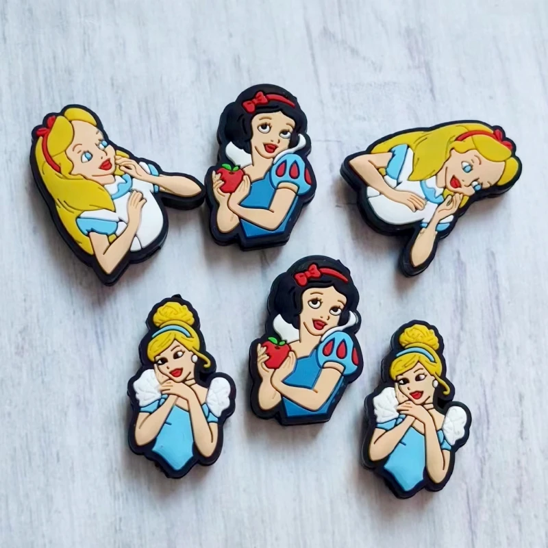 10 stücke Disney Prinzessin Silikon Perlen bpa frei Silikon Baby DIY Schnuller Kette Clips Perlen Stift Neugeborenen Spielzeug Schmuck Zubehör