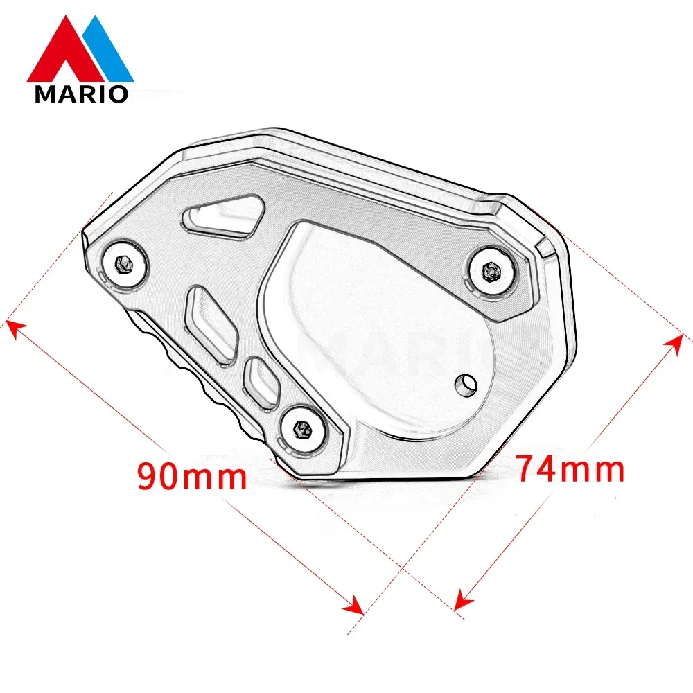 For KTM 890 ADV 890 Adventure R 2020 2021 2022 Motorcycle Accessories Kickstand Foot Side Stand Extension Pad Support Plate