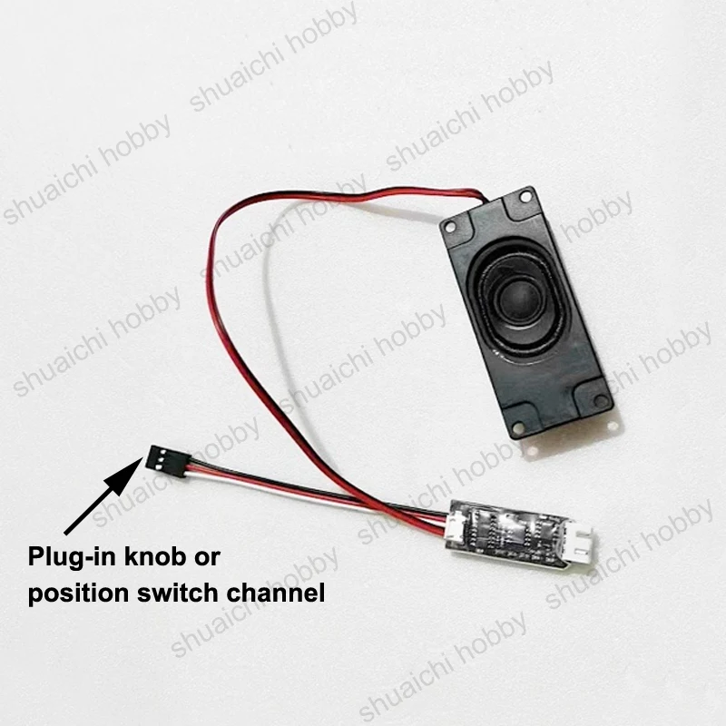 2PCS 3.6V-8V RC Racing Model DIY Sound Group Electronic Module with Welded 8ohm 5W 3070 Speaker Support Receiver 5V Power Supply
