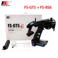 FlySky FS-GT5 FS GT5 2.4G 6CH RC Radio Transmitter with FS-BS6 6CH Receiver for RC Vehicles Crawler Car Boats Tank Toy Racing