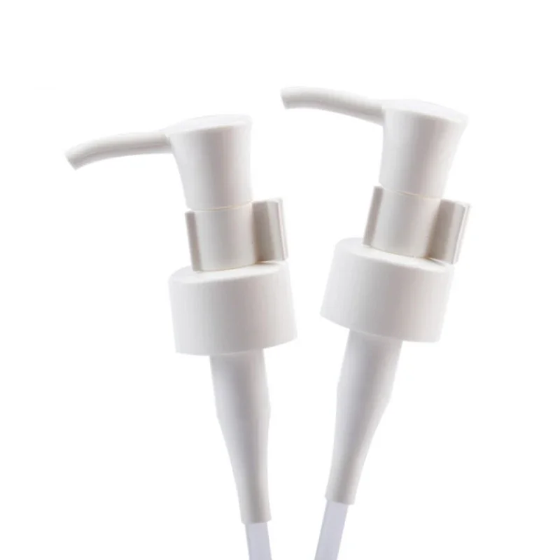 Aluminium pompflessen met witte make-up verwijdering oliedop shampoo emulsiepompfles met wit zwart transparante pompkop