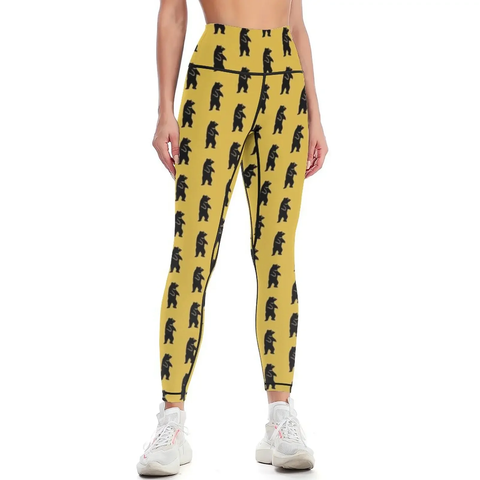 

Danger Bears! Japanese Signs by Haidozo Leggings gym wear Fitness clothing Fitness woman Womens Leggings