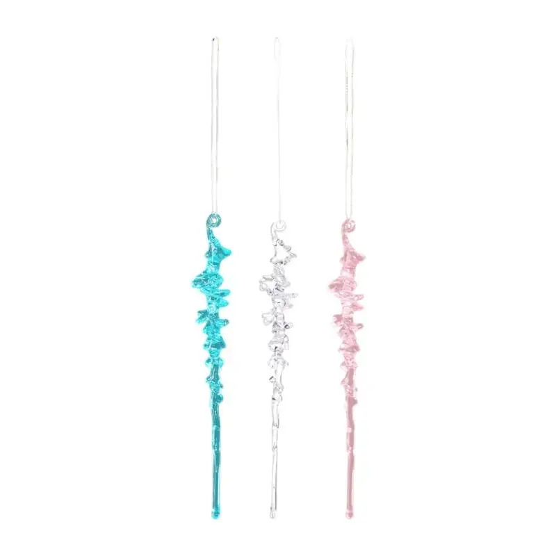 G6KF Christmas Tree Icicle Decorations for Holiday Party Centerpieces