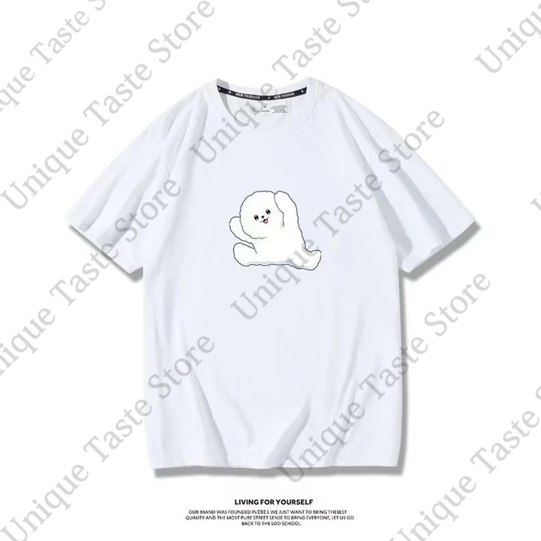 ‌You And I Are Polar Opposites T Shirt Cartoon Same Print T-shirt Anime Seihantai Na Kimi To Boku Tops Cotton Short Sleeve Tee