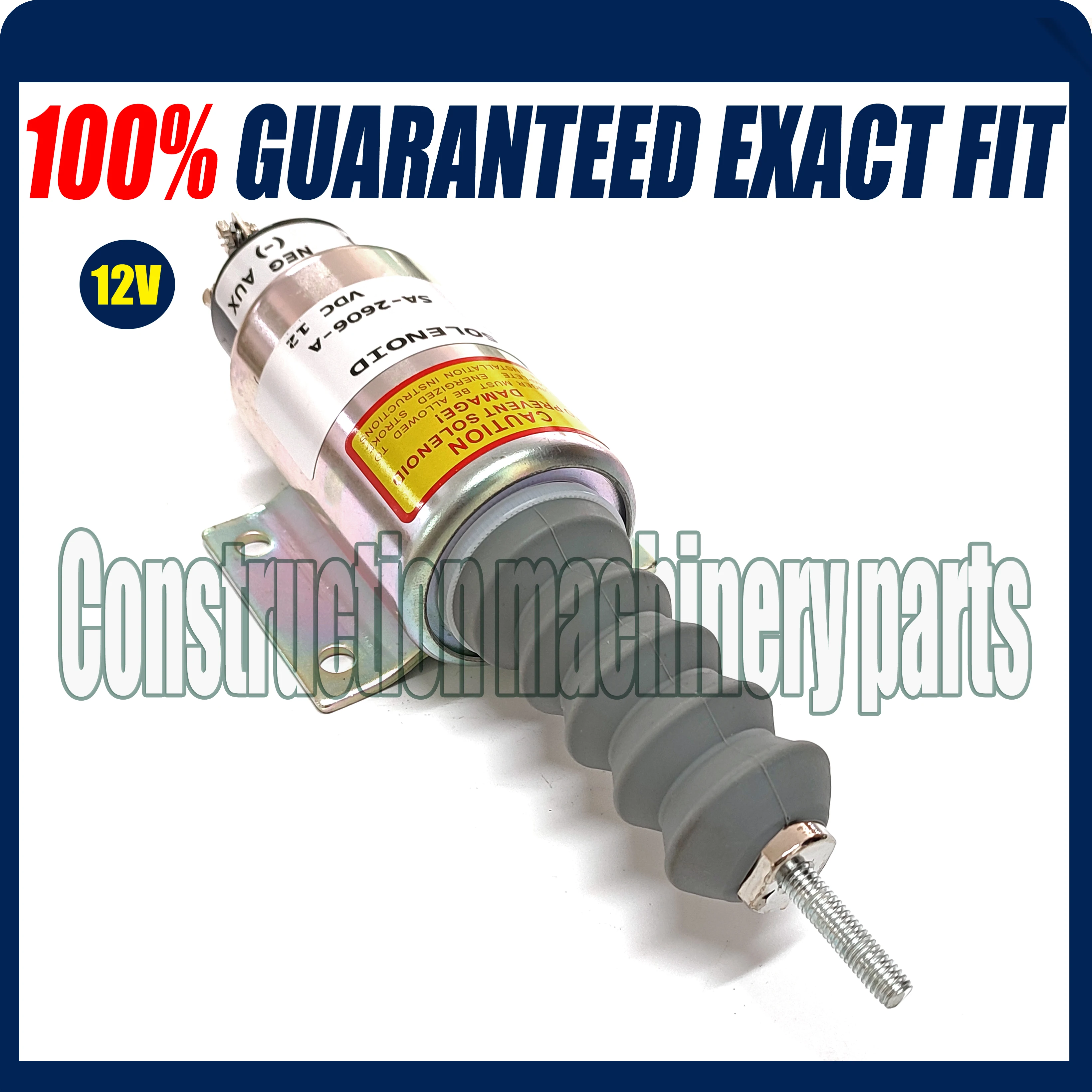 

12V Fuel Shut off Stop Solenoid SA-2606-A 2001-12E2U1B2A For Mitsubishi Engine