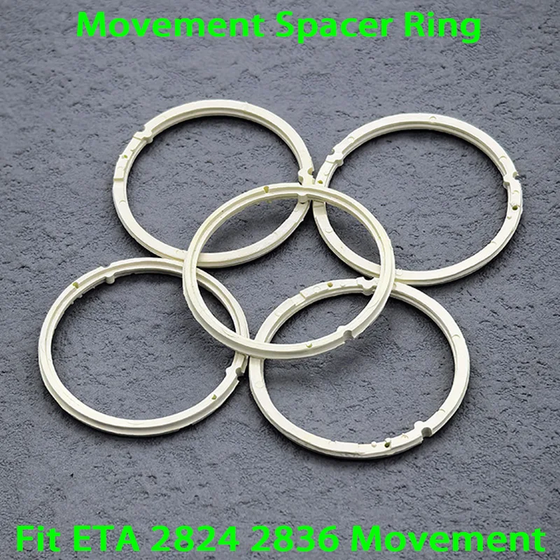 1/2/5PCS Eta 2824 / 2836 Movement Spacer Ring Plastic Fixed Ring Fits ETA 2824 2836 Movement Men Watch Repair Accessories