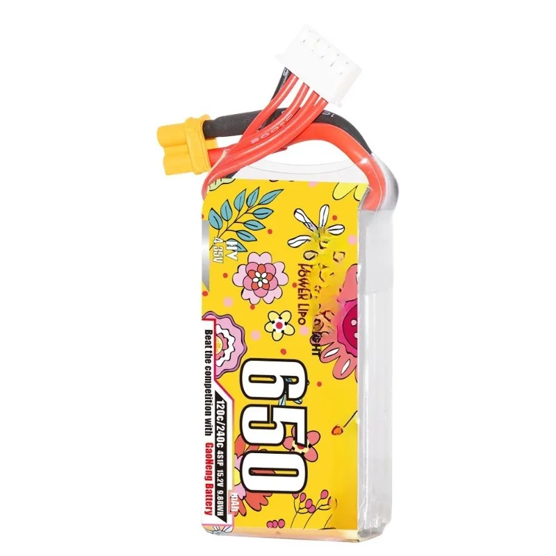 2026 NEW Gaoneng GNB 650mAh 4S 120C Lipo Battery XT30 Plug for Freestyle Drone Cinewhoop Helicopter Airplane