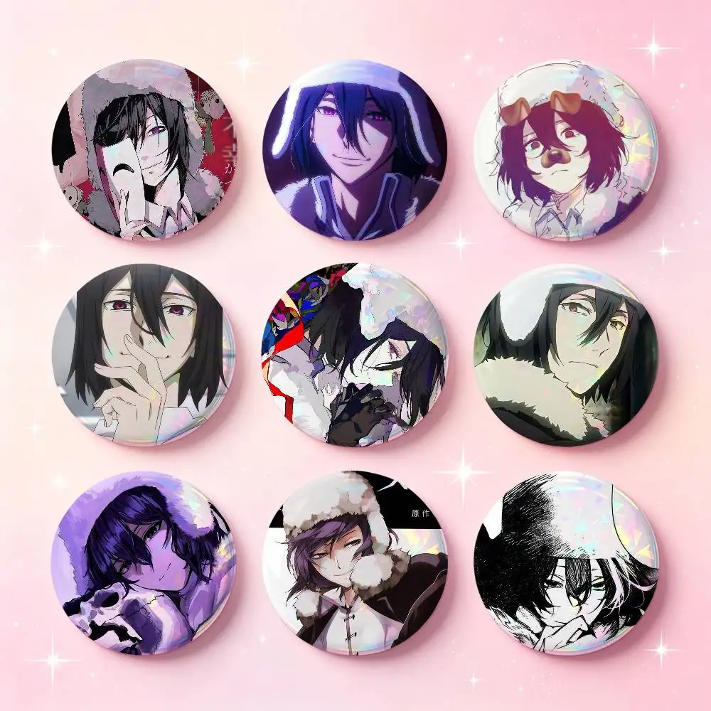 F-Fyodor-D-dostoevsky B-Bungo Stray DogsS Badges 25 32 44 58 75 Mm Round Cosplay Pin Bag Decor Fans Friend Gifts Brooch Souvenir
