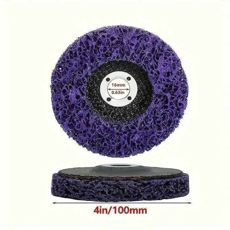 1/2Pcs Durable Diamond PVC Poly Strip Disc Coarse Abrasive Wheel Rust Remover Grinding Polishing Disc for Metal Surface