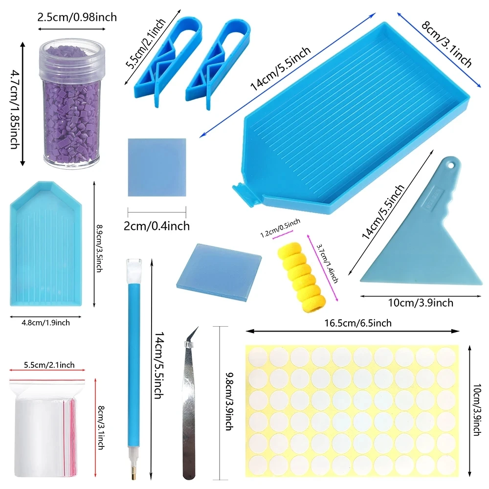 Diamond painting bottle tool accessories suitcase storage box accessories beads mosaic pen stylus work cover 5d diamond painting