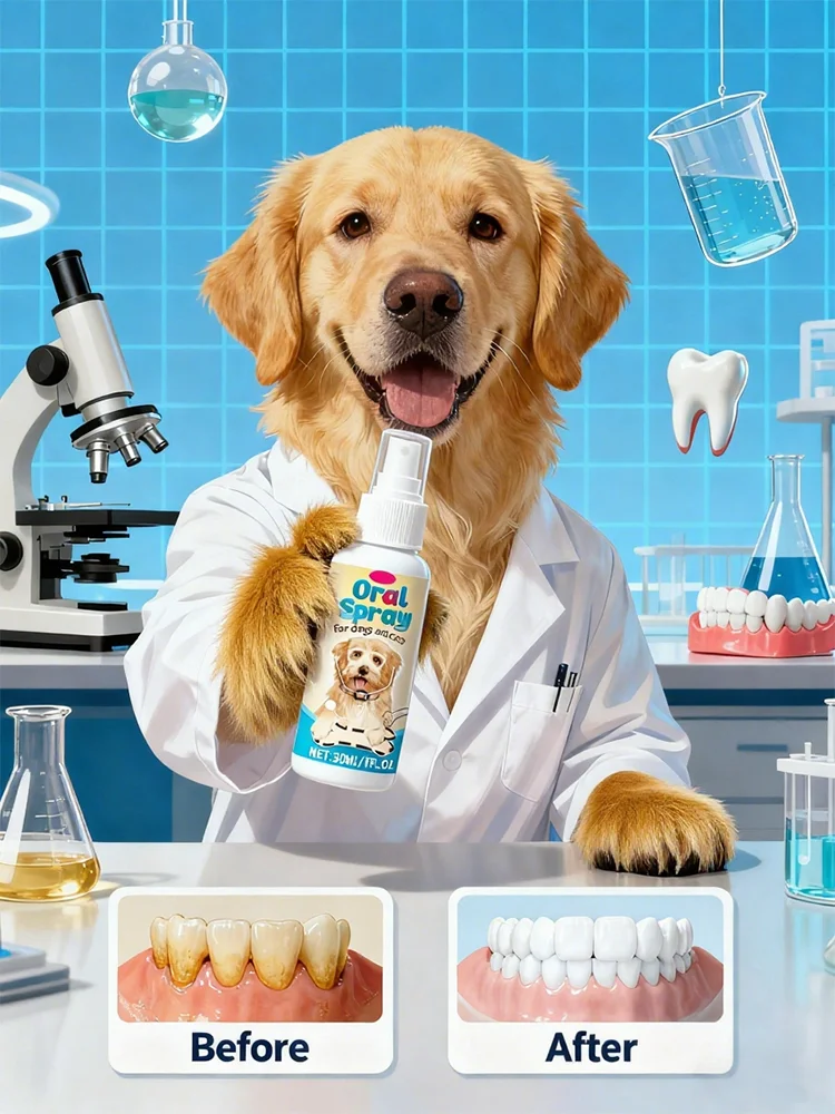 

Необходимо уход за полостью рта домашних животных: спрей без запаха для сильных и здоровых зубов