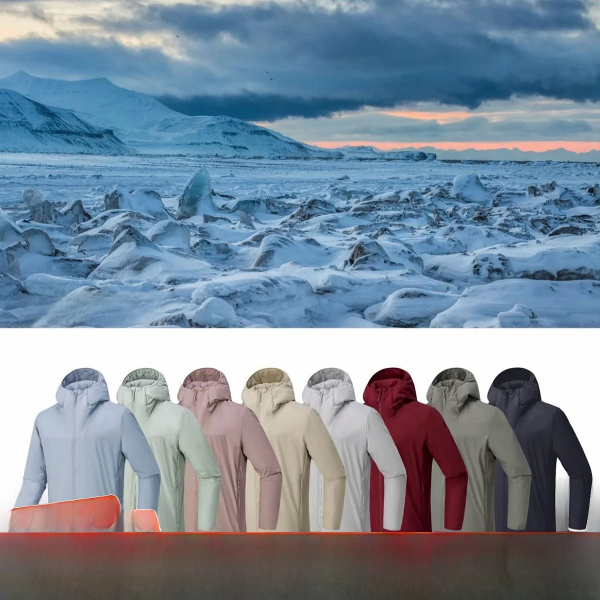 

Tech Cotton Hooded Jaet ex Outdoor Warm Cotton Padded Coat Youth Faion Long Sve Stand Fit Winter Casual Wear