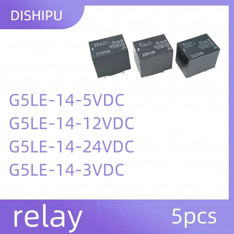 5PCS G5LE-14-5VDC G5LE-14-12VDC G5LE-14-24VDC G5LE-14-3VDC relay