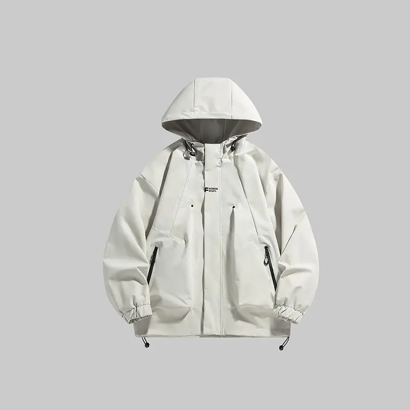 

Men's Outdoor Climbing Jaet Waterproof Hooded Coat Trendy Fall Winter New Sle Simple Match All Weather Protection
