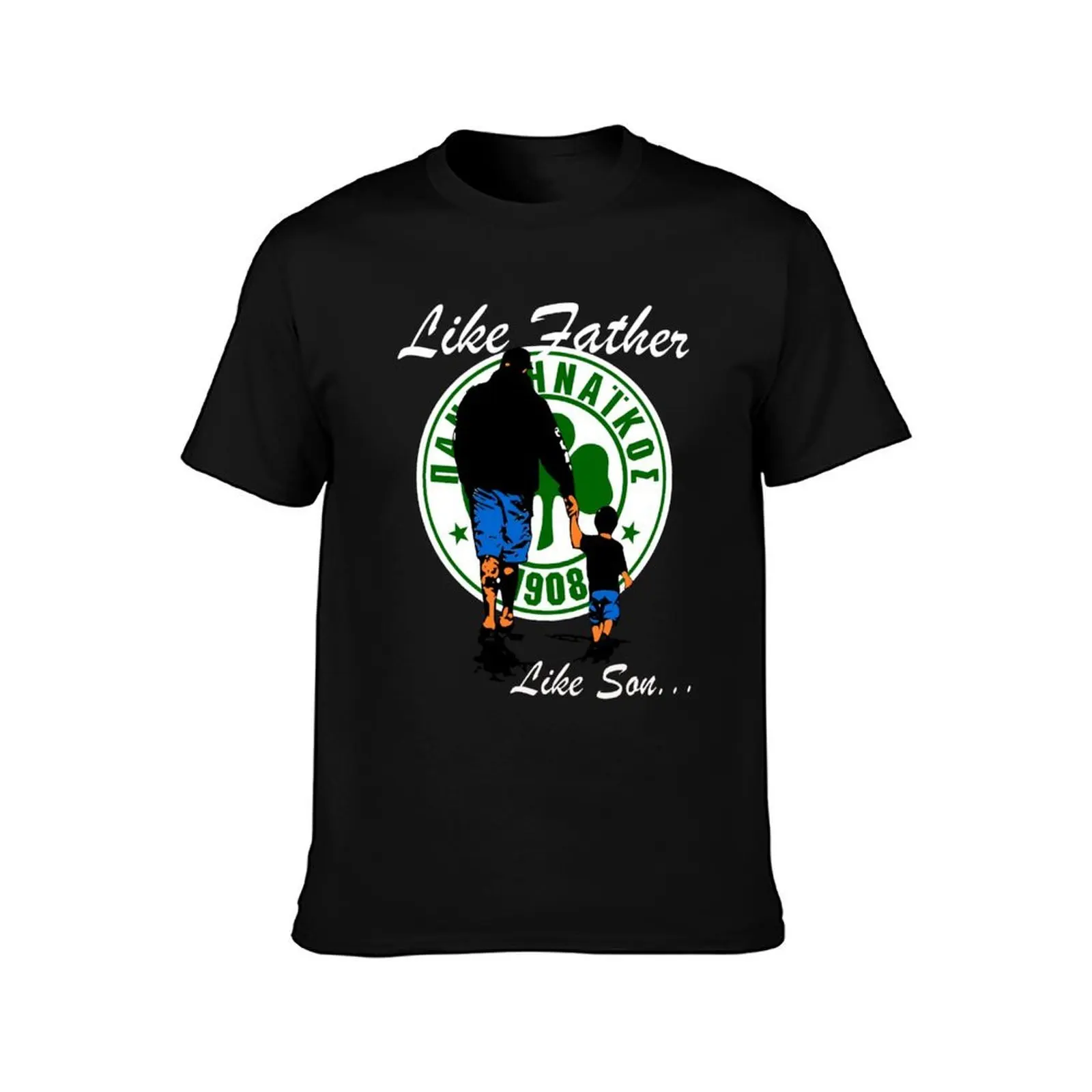 Panathinaikos Athens Greece Football Fans Gate 13 Green T T-Shirt Art Pattern Printed Casual Top