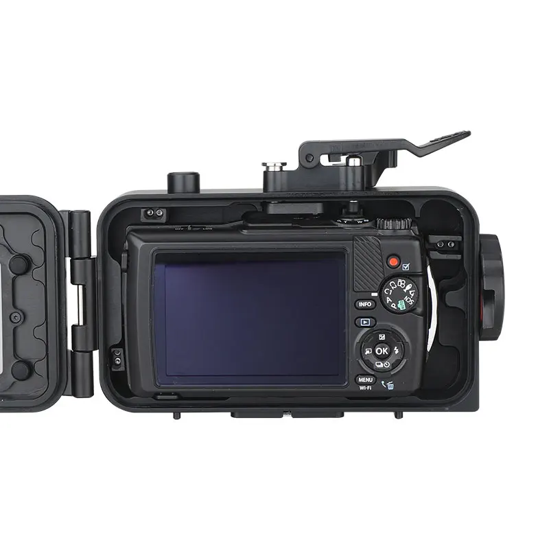 غطاء غوص كاميرا WEEFINE WFH TGS TG لأوليمبوس TG7/TG6/TG5 - تصنيف عمق 100 متر، معدات تصوير تحت الماء عالية الجودة #3