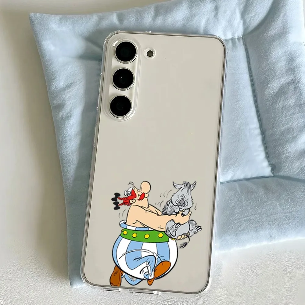 A-Asterix And Obelix Phone Case For Samsung Galaxy A52 A12 A51 S21 Edge S22ULTRA S23 S20LITE Plus Ultra Transparent Cover