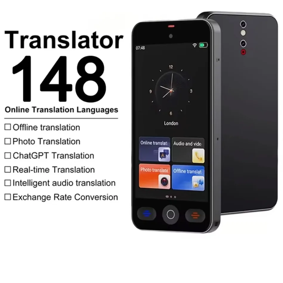 Offline AI Translator Device 19 Language Packages No Internet Voice Translator 152 Languages for Travel Business Meeting