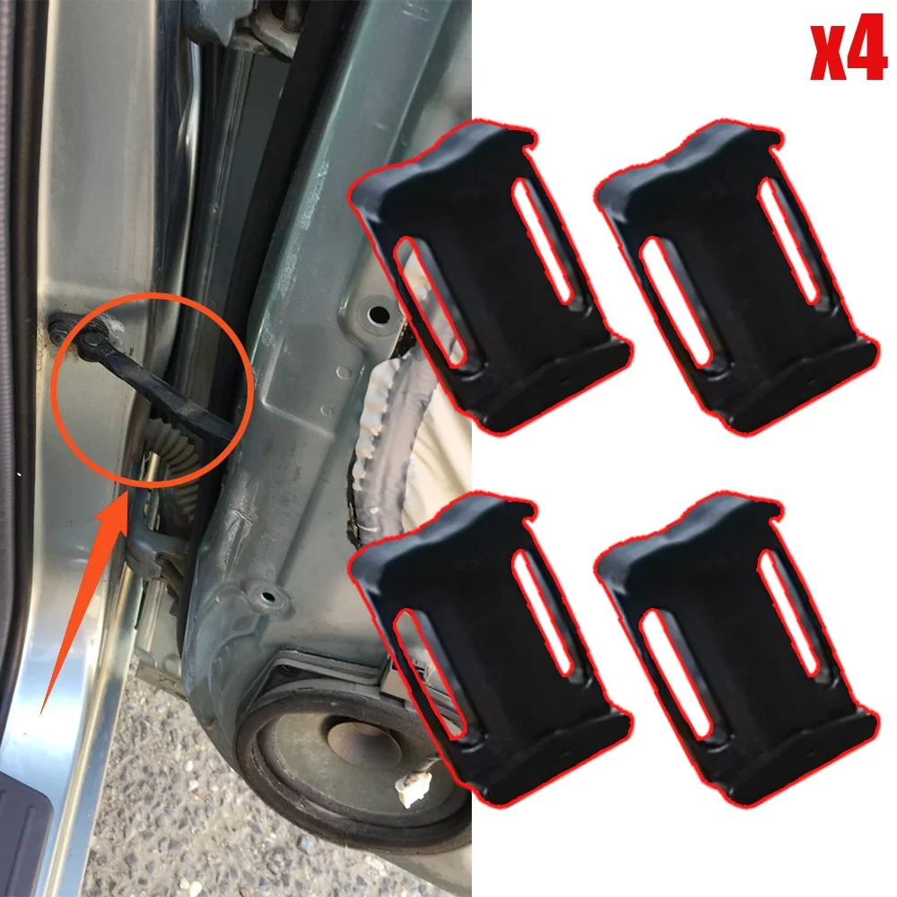 4 Stuks Autodeur Controleer Band Reparatie Kit Stopper Demping Clip Voor Hyundai I10 I20 Accent Creta Elantra Santa Fe sonata Verna Tucson