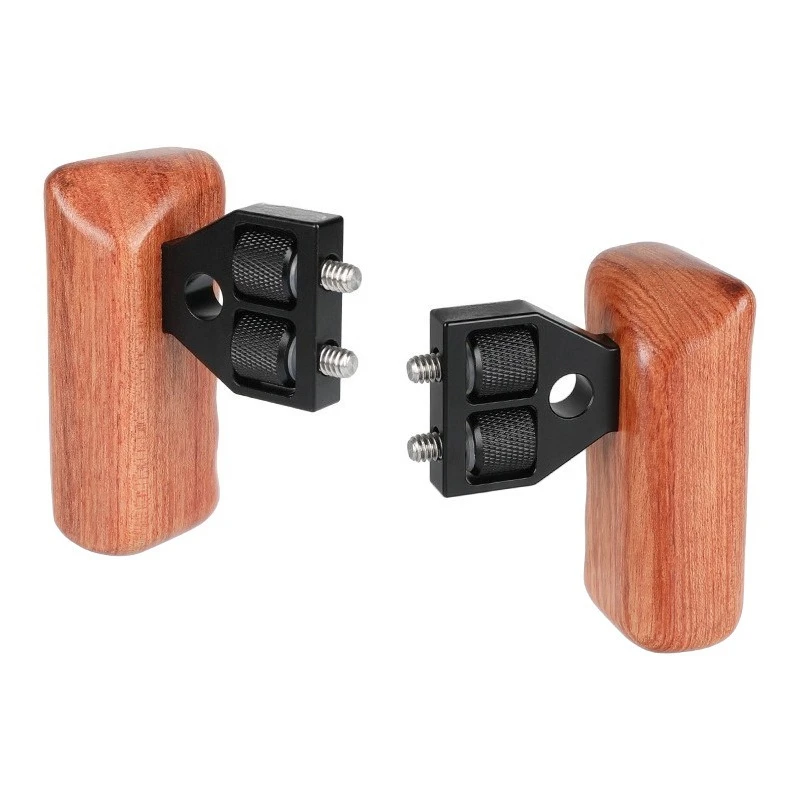 

Universal DSLR Camera Cage Side Handle Ergonomic Design Camera Cage Wooden Side Grip Handle SLR Photography Grip