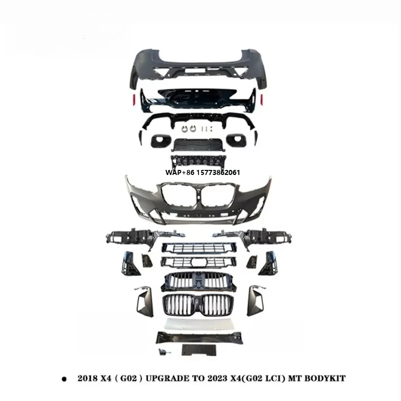 

Body Kit Suitable for X4 Surround G02 Pre Facelift Later 22 MT Front and Rear Bars Side Skirt Tail Throat Large Surround