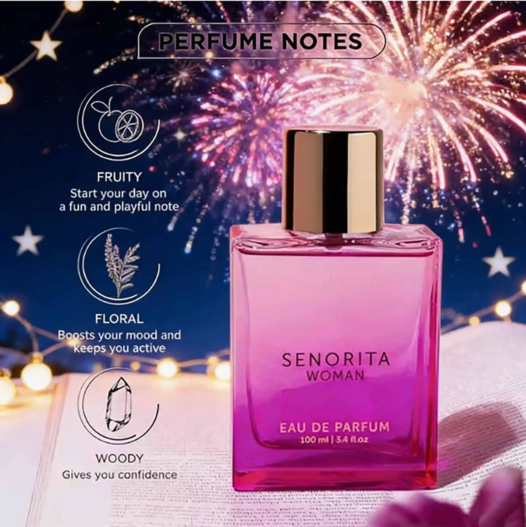 

Bellavita Women's Luxury Date perfume Floral Lasting eau de toilette | 3.38 oz (3.34 oz) Valentine's Day Gift,perfect gift