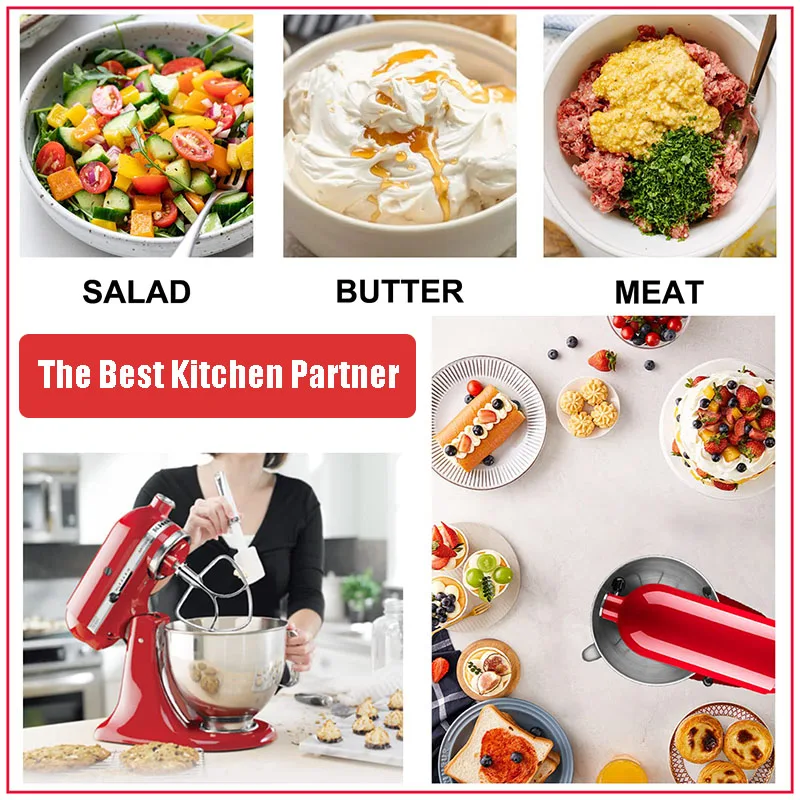 Flat Beater for KitchenAid Paddle Attachment for 4.5qt-5qt Tilt-Head Stand Mixer Polished Stainless Steel Kitchenaid Attachment