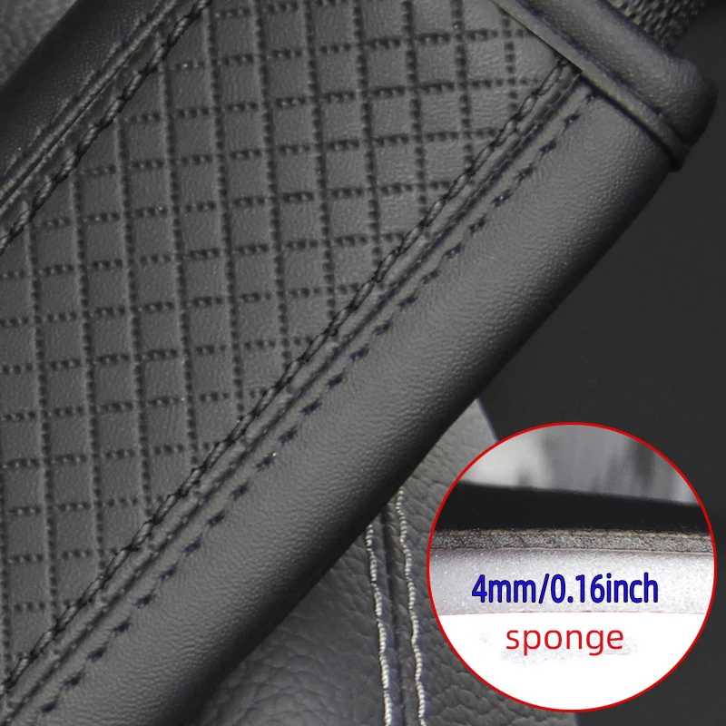 New PU Leather Embossed Car Seat Belt Shoulder Pad – Protective Cover for Safety Belt, Car Interior Accessory