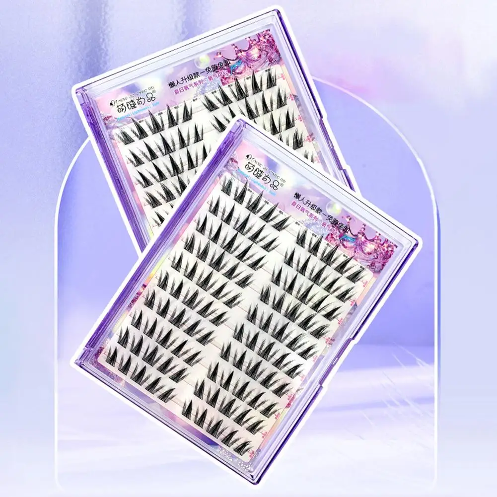 ذاتية اللصق خالية من الغراء الرموش الصناعية ثلاثية الأبعاد الطبيعية رقيق سميكة مانغا عيون العنقودية جلدة قابلة لإعادة الاستخدام رمش تمديد أداة #3