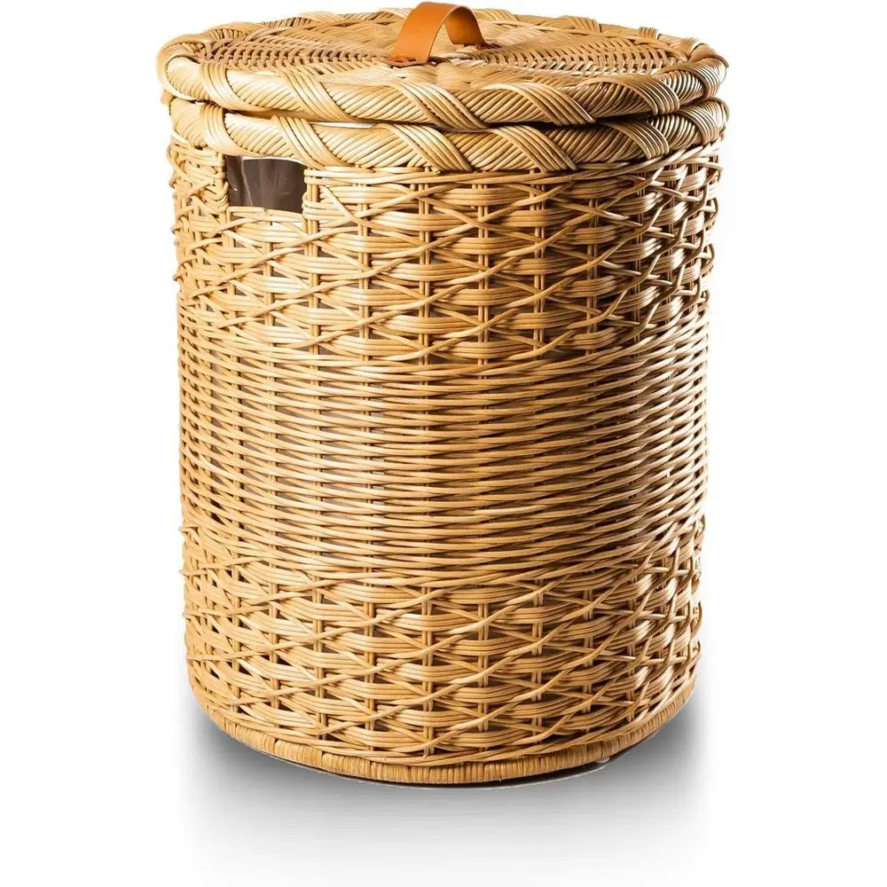 

Плетеная корзина для белья, большая, диаметр 19 x 25 дюймов В, песчаник