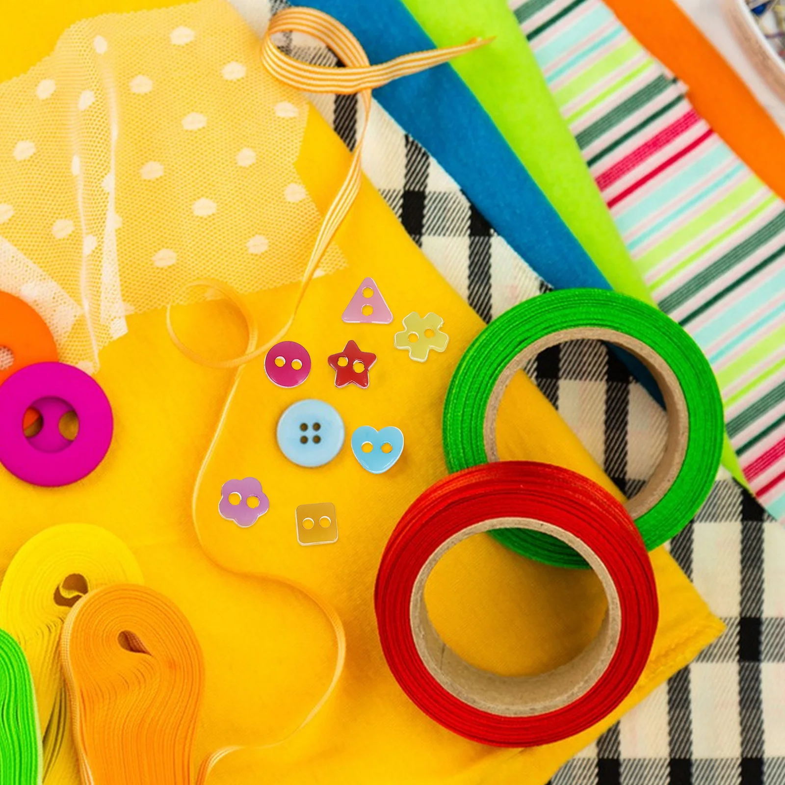 

70Pcs Mini Buttons for Crafts Durable Plastic Wear-Resistant Fade-Proof Vibrant Colors Easy to Sew Small Buttons for Crafts