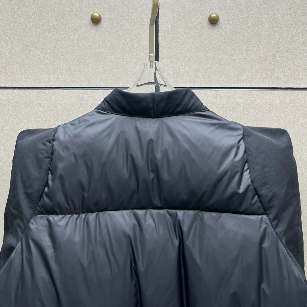 80% Piumino d'anatra Giacca invernale da donna Y2k Decorazione svolazzante Spalla dritta Moda Pendolare Piumino caldo 2024 Autunno Nuovo