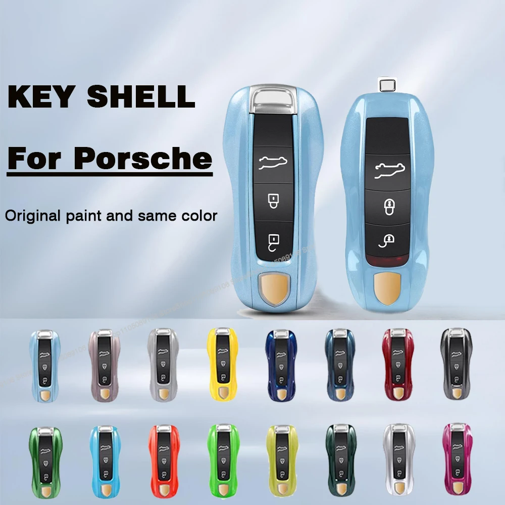 For Porsche Panamera Spyder Carrera Macan Boxster Cayman Cayenne 911 970 981 991 Smart Remote Key Case Fob Covers Bag Key Shell