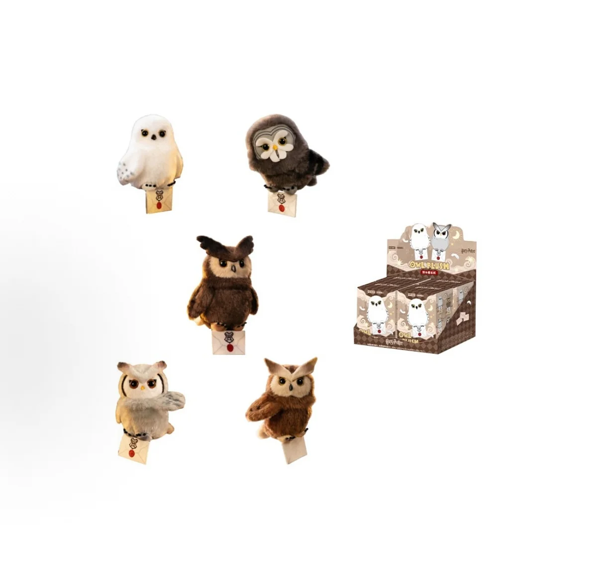 POP MART GONG Harry Potter Serie de Peluches de Búhos Colgante Caja Sorpresa de Moda Juguetes Caja Misteriosa Bolsa Sorpresa Figura de Acción Regalo Sorpresa