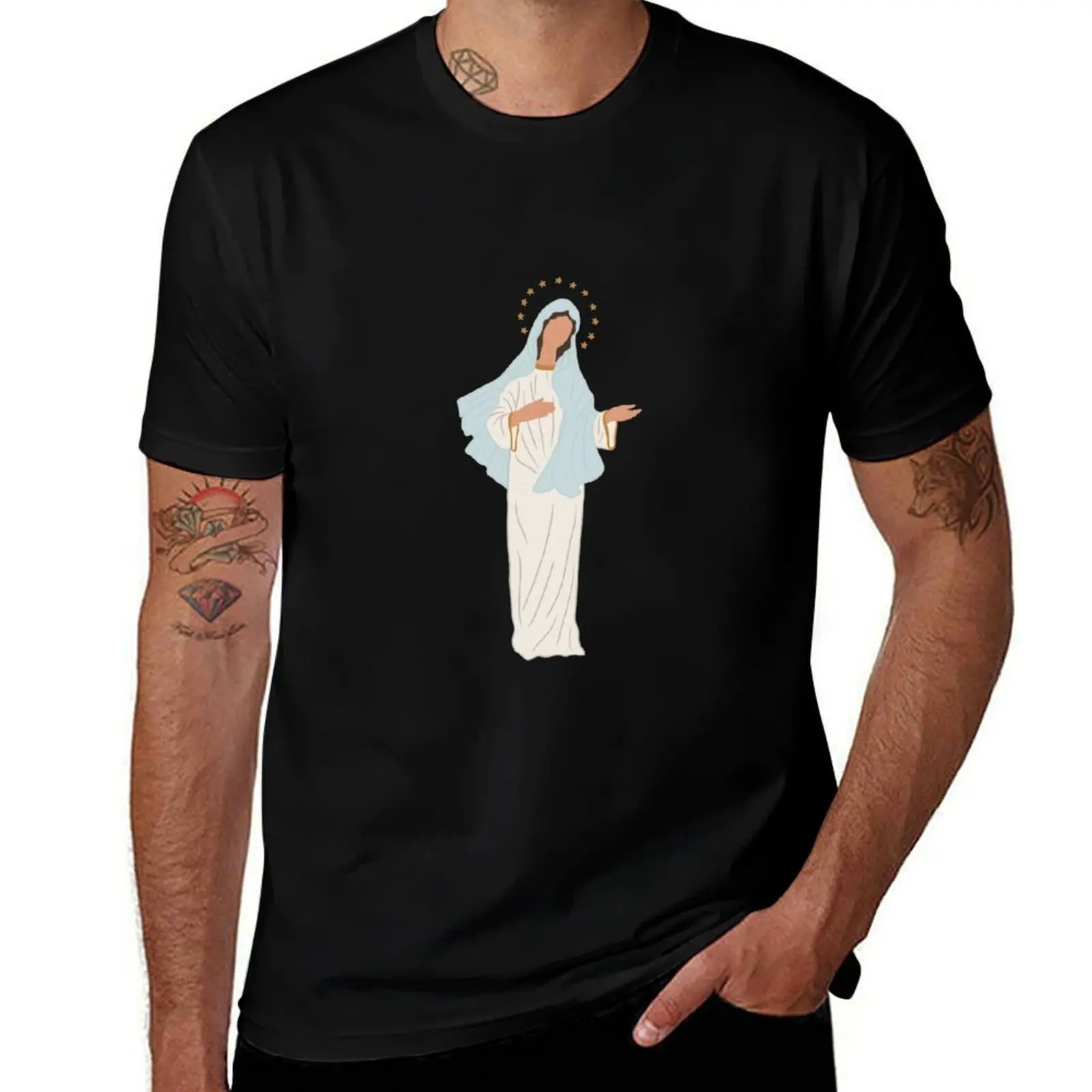 

Our Lady of Medjugorje T-Shirt Mechanic Work Tee Shirt