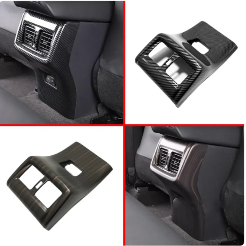 

For Toyota Venza/Harrier 2021 2022 2023 2024 Rear Back Air Conditioning Outlet Frame Armrest Cover Trim Interior Accessories