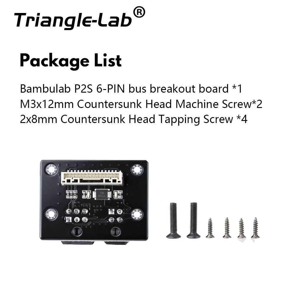 Trianglelab® P2S 6-PIN Bus Socket Breakout Board Kit